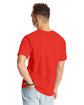 Hanes Unisex Beefy-T® T-Shirt POPPY RED ModelBack