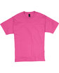 Hanes Unisex Beefy-T® T-Shirt WOW PINK FlatFront