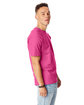 Hanes Unisex Beefy-T® T-Shirt WOW PINK ModelSide