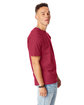 Hanes Unisex Beefy-T® T-Shirt HEATHER RED ModelSide