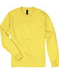 Hanes Adult Long-Sleeve Beefy-T yellow FlatFront