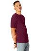 Hanes Adult Beefy-T® with Pocket MAROON ModelSide