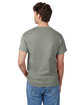 Hanes Men's Authentic-T T-Shirt STONEWASH GREEN ModelBack