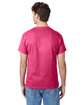 Hanes Men's Authentic-T T-Shirt WOW PINK ModelBack