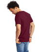 Hanes Men's Authentic-T T-Shirt MAROON ModelBack