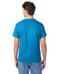 Hanes Men's Authentic-T T-Shirt TEAL ModelBack