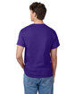 Hanes Men's Authentic-T T-Shirt PURPLE ModelBack