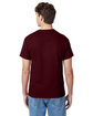 Hanes Men's Authentic-T T-Shirt DEEP RED ModelBack