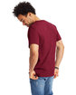 Hanes Men's Authentic-T T-Shirt CARDINAL ModelBack