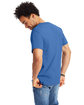 Hanes Men's Authentic-T T-Shirt PALACE BLUE ModelBack