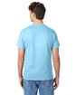 Hanes Men's Authentic-T T-Shirt AQUATIC BLUE ModelBack