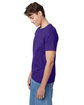 Hanes Men's Authentic-T T-Shirt PURPLE ModelSide