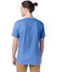 Hanes Unisex 5.2 oz., Comfortsoft® Cotton T-Shirt CAROLINA BLUE ModelBack