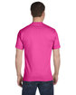 Hanes Unisex 5.2 oz., Comfortsoft® Cotton T-Shirt WOW PINK ModelBack