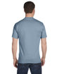 Hanes Unisex 5.2 oz., Comfortsoft® Cotton T-Shirt STONEWASHED BLUE ModelBack