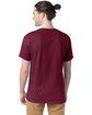 Hanes Adult Essential Short Sleeve T-Shirt maroon ModelBack