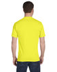 Hanes Unisex 5.2 oz., Comfortsoft® Cotton T-Shirt SAFETY GREEN ModelBack