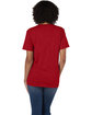 Hanes Unisex 5.2 oz., Comfortsoft® Cotton T-Shirt RED PEPPER HTHR ModelBack