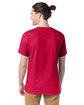 Hanes Unisex 5.2 oz., Comfortsoft® Cotton T-Shirt ATHLETIC CRIMSON ModelBack