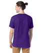 Hanes Unisex 5.2 oz., Comfortsoft® Cotton T-Shirt ATHLETIC PURPLE ModelBack