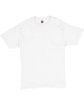 Hanes Unisex 5.2 oz., Comfortsoft® Cotton T-Shirt WHITE FlatFront