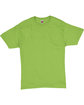 Hanes Unisex 5.2 oz., Comfortsoft® Cotton T-Shirt LIME FlatFront
