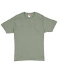 Hanes Unisex 5.2 oz., Comfortsoft® Cotton T-Shirt STONEWASH GREEN FlatFront