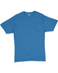 Hanes Adult Essential Short Sleeve T-Shirt denim blue FlatFront