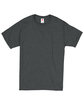 Hanes Unisex 5.2 oz., Comfortsoft® Cotton T-Shirt CHARCOAL HEATHER FlatFront