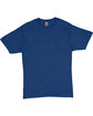 Hanes Adult Essential Short Sleeve T-Shirt deep royal FlatFront