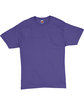 Hanes Unisex 5.2 oz., Comfortsoft® Cotton T-Shirt PURPLE FlatFront
