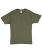 Hanes Unisex 5.2 oz., Comfortsoft® Cotton T-Shirt FATIGUE GREEN FlatFront