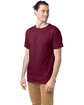 Hanes Adult Essential Short Sleeve T-Shirt maroon ModelQrt