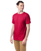 Hanes Adult Essential Short Sleeve T-Shirt athletic crimson ModelQrt