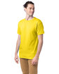 Hanes Unisex 5.2 oz., Comfortsoft® Cotton T-Shirt ATHLETIC YELLOW ModelQrt