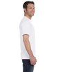 Hanes Unisex 5.2 oz., Comfortsoft® Cotton T-Shirt WHITE ModelSide