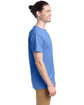 Hanes Unisex 5.2 oz., Comfortsoft® Cotton T-Shirt CAROLINA BLUE ModelSide
