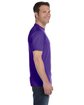 Hanes Unisex 5.2 oz., Comfortsoft® Cotton T-Shirt PURPLE ModelSide