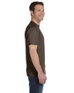 Hanes Adult Essential Short Sleeve T-Shirt dark chocolate ModelSide