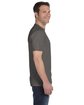 Hanes Unisex 5.2 oz., Comfortsoft® Cotton T-Shirt SMOKE GRAY ModelSide