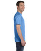 Hanes Unisex 5.2 oz., Comfortsoft® Cotton T-Shirt AQUATIC BLUE ModelSide