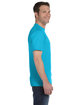 Hanes Unisex 5.2 oz., Comfortsoft® Cotton T-Shirt BLUE HORIZON ModelSide