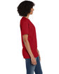 Hanes Unisex 5.2 oz., Comfortsoft® Cotton T-Shirt RED PEPPER HTHR ModelSide