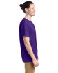 Hanes Unisex 5.2 oz., Comfortsoft® Cotton T-Shirt ATHLETIC PURPLE ModelSide