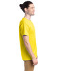 Hanes Unisex 5.2 oz., Comfortsoft® Cotton T-Shirt ATHLETIC YELLOW ModelSide