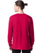 Hanes Men's ComfortSoft Long-Sleeve T-Shirt athletic crimson ModelBack