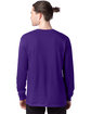 Hanes Men's ComfortSoft Long-Sleeve T-Shirt athletic purple ModelBack