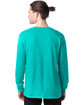 Hanes Men's ComfortSoft Long-Sleeve T-Shirt athletic teal ModelBack