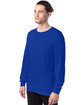Hanes Men's ComfortSoft Long-Sleeve T-Shirt deep royal ModelQrt
