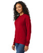 Hanes Men's ComfortSoft Long-Sleeve T-Shirt deep red ModelQrt
